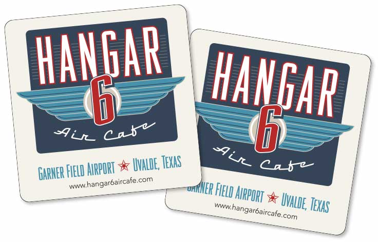 Hangar 6 Air Cafe Coasters