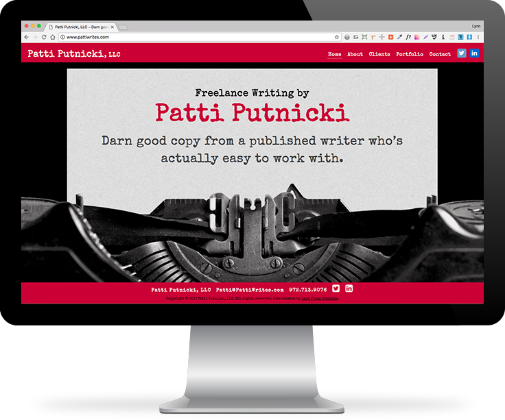 Patti Putnicki website screenshot