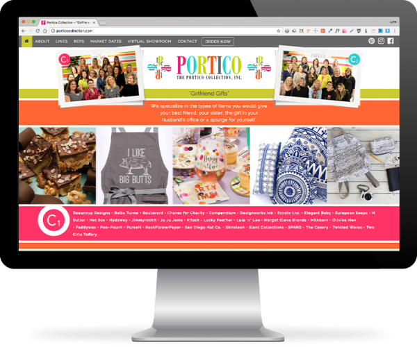 Portico Collection website screenshot